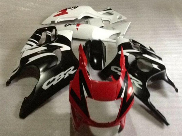 Carenagens Moto Honda CBR600 F3 1995-1996 - Branco Vermelho Preto Brilhante