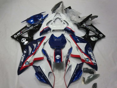 Carenagens Moto BMW S1000RR 2009-2014 - Branco Vermelho Azul Preto HP