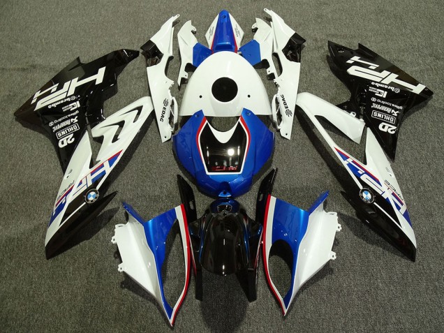 Carenagens Moto BMW S1000RR 2009-2014 - Branco Vermelho Azul Preto Brilhante HP