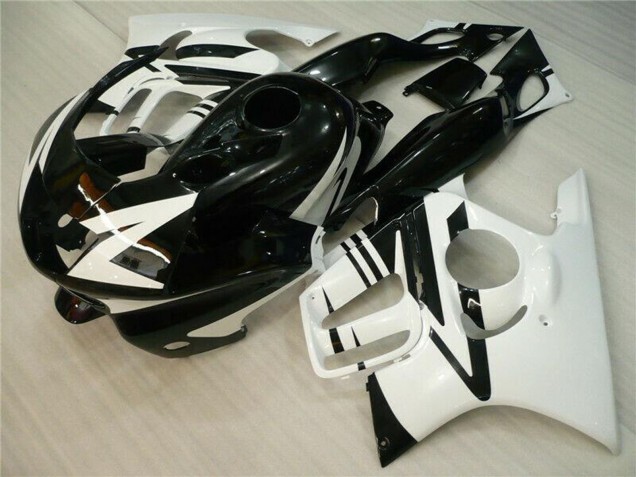 Carenagens Moto Honda CBR600 F3 1995-1996 - Branco Preto Brilhante