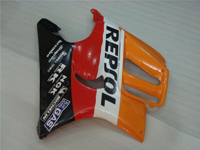 Carenagens Moto Honda CBR600 F3 1995-1996 - Laranja Branco Vermelho Preto Brilhante Repsol