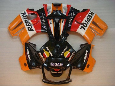 Carenagens Moto Honda CBR600 F3 1995-1996 - Laranja Branco Vermelho Preto Brilhante Repsol