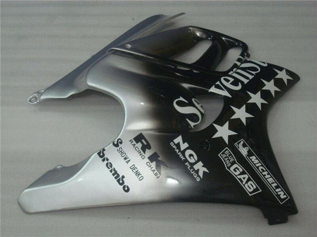 Carenagens Moto Honda CBR600 F3 1995-1996 - Prata Preto Brilhante SevenStars