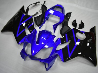 Carenagem Moto Honda CBR600 F4i 2001-2003 - Azul Preto Brilhante