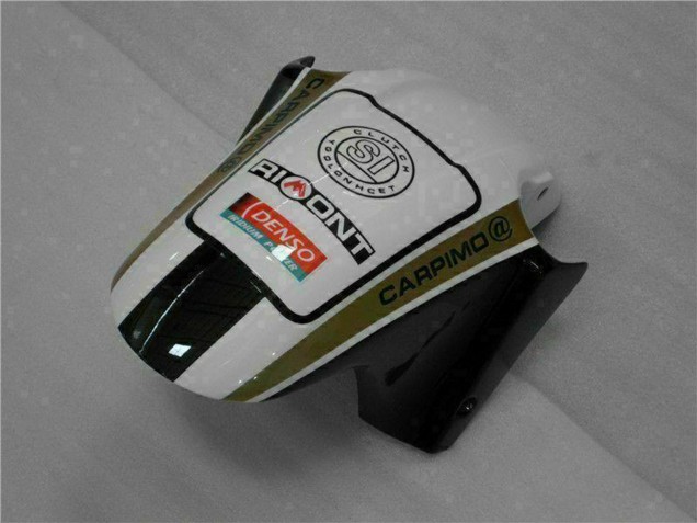Carenagens Moto Honda CBR600 F4i 2001-2003 - Branco Amarelo Preto Brilhante Playboy