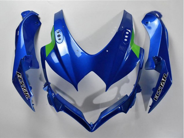Carenagens Moto Suzuki GSXR 600/750 2008-2010 - Azul Branco Verde Preto