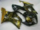 Carenagens Moto Suzuki GSXR 1000 2003-2004 - Preto Brilhante Ouro Chama