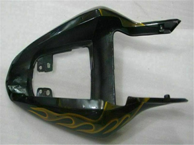 Carenagens Moto Suzuki GSXR 1000 2003-2004 - Preto Brilhante Ouro Chama
