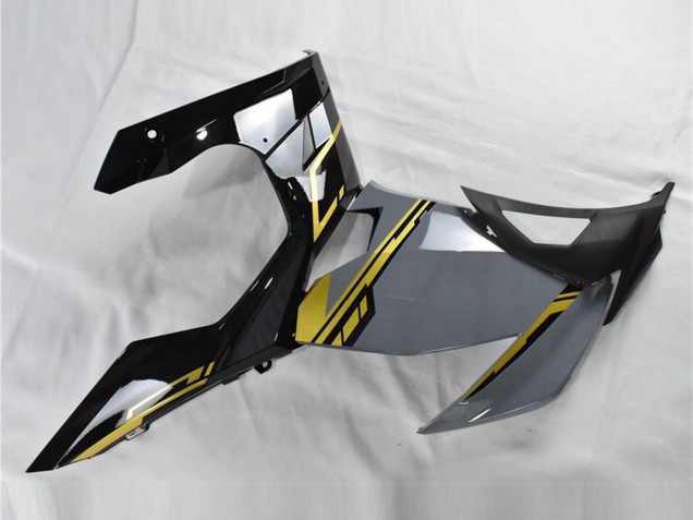 Carenagens Moto Kawasaki Ninja 400 2018-2024 - Nardo Cinzento Ouro Preto