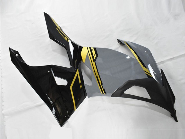 Carenagens Moto Kawasaki Ninja 400 2018-2024 - Nardo Cinzento Ouro Preto