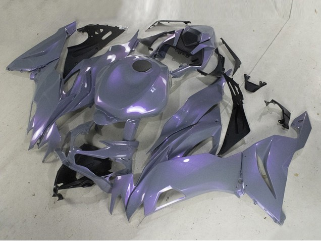 Carenagens Moto Kawasaki ZX6R 2019-2022 - Camaleão Cinzento Dazz Roxo Pérola