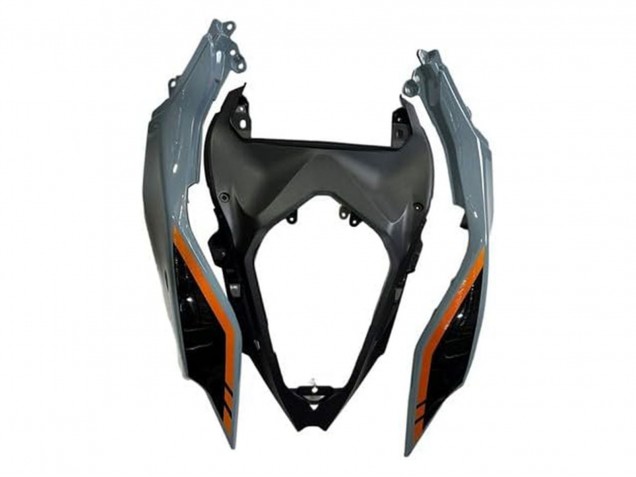 Carenagens Moto Kawasaki Ninja 500 EX500R 2024-2025 - Nardo Cinzento Laranja Preto