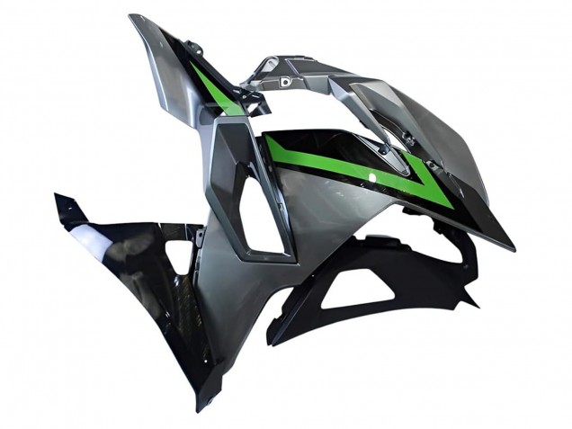 Carenagens Moto Kawasaki Ninja 500 EX500R 2024-2025 - Cinzento Verde Preto