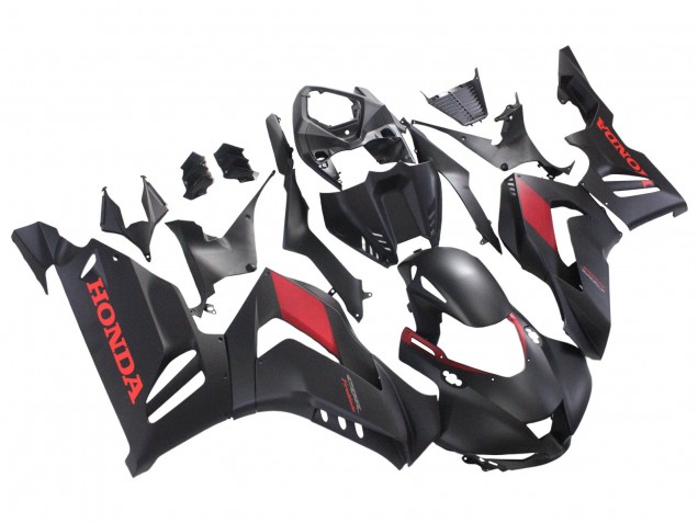 Carenagens Moto Honda CBR1000RR-R 2020-2023 - Preto Fosco Vermelho