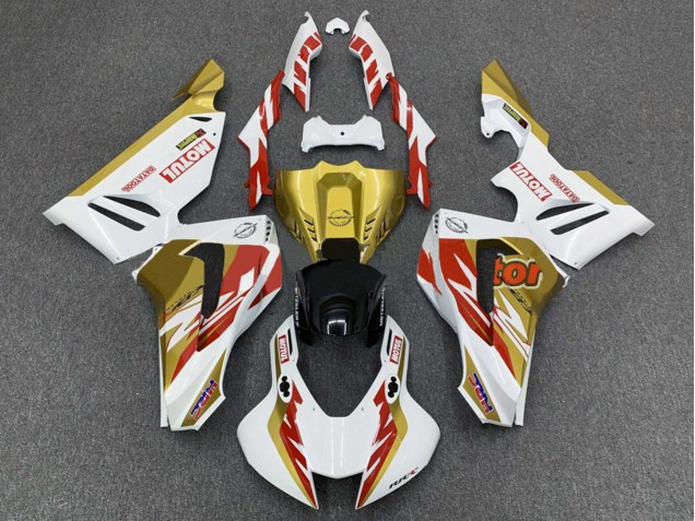 Carenagens Moto Honda CBR1000RR-R 2020-2023 - Branco Vermelho Ouro Motul
