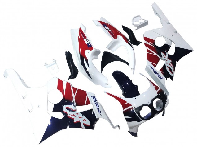 Carenagens Moto Honda CBR400RR NC29 1990-1999 - Branco Vermelho Azul Escuro Fireblade