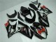 Carenagens Moto Suzuki GSXR 1000 2007-2008 - Preto Brilhante Vermelho Branco