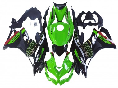 Carenagens Moto Kawasaki ZX25R ZX-25R 2019-2025 - Verde Preto Vermelho Honeycomb