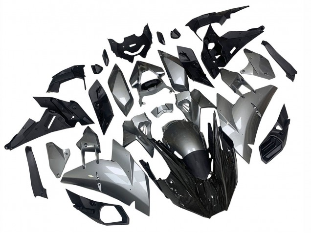 Carenagens Moto Kawasaki Ninja H2 2015-2022 - Prata Preto Fibra de Carbono