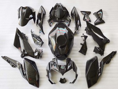 Carenagens Moto Kawasaki Z400 2018-2024 - Preto Fibra de Carbono
