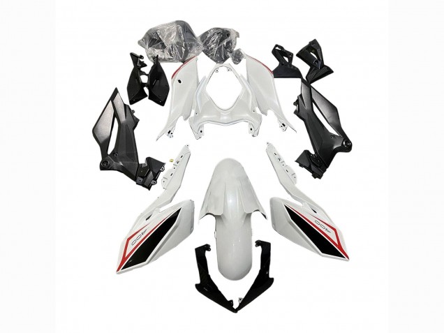 Carenagens Moto Kawasaki Z400 2018-2024 - Branco Vermelho Preto