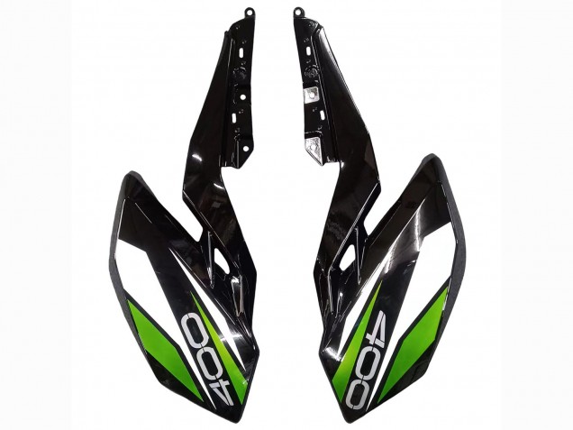 Carenagens Moto Kawasaki Z400 2018-2024 - Branco Preto Brilhante Verde