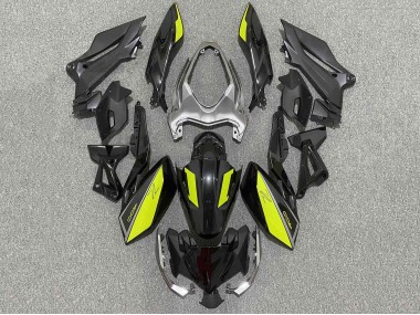Carenagens Moto Kawasaki Z400 2018-2024 - Preto Fosco Amarelo