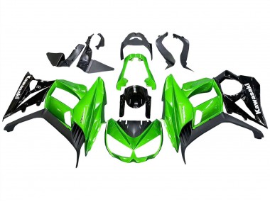 Carenagens Moto Kawasaki Z1000SX 2010-2016 - Preto Brilhante Preto Fosco Verde