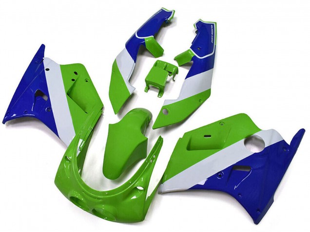 Carenagens Moto Kawasaki ZXR250 1989-1990 - Verde Branco Azul