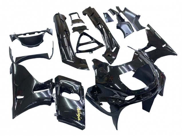 Carenagens Moto Kawasaki ZZR400 1993-2007 - Preto Brilhante Ouro Ninja