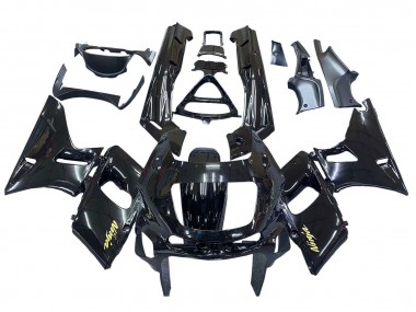 Carenagens Moto Kawasaki ZZR600 1998-2003 - Preto Brilhante Ouro Ninja