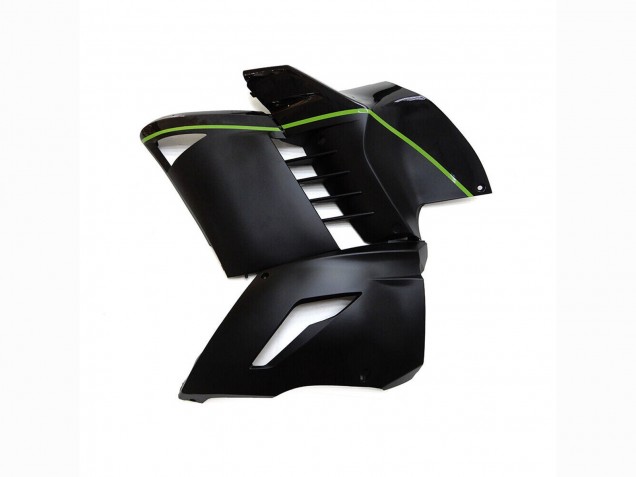 Carenagens Moto Kawasaki GTR1400/ZG1400 2007-2009 - Preto Fosco Verde Linha