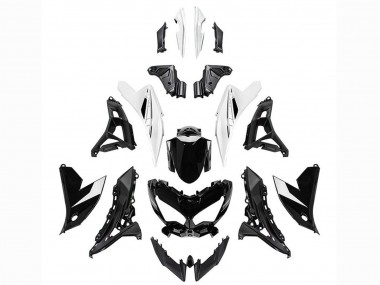 Carenagens Moto Kawasaki Versys 650 2022-2025 - Preto Brilhante Branco