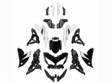 Carenagens Moto Kawasaki Versys 650 2022-2025 - Preto Brilhante Branco