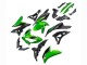 Carenagens Moto Kawasaki Versys 650 2022-2025 - Verde Preto Brilhante