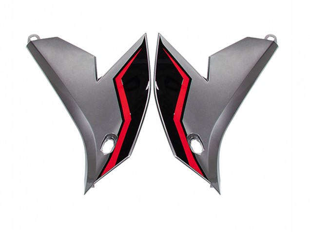 Carenagens Moto Kawasaki Versys 650 2022-2025 - Cinzento Vermelho Preto