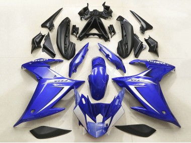 Carenagem Moto Yamaha FZ6R 2009-2015 - Azul Branco