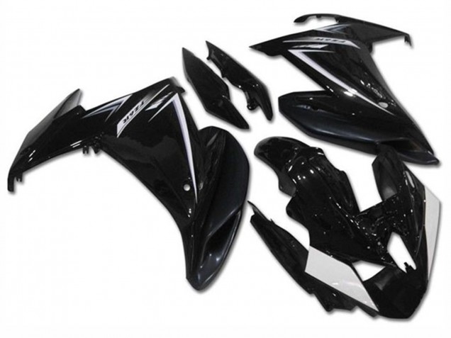 Carenagens Moto Yamaha FZ6R 2009-2015 - Preto Brilhante Branco