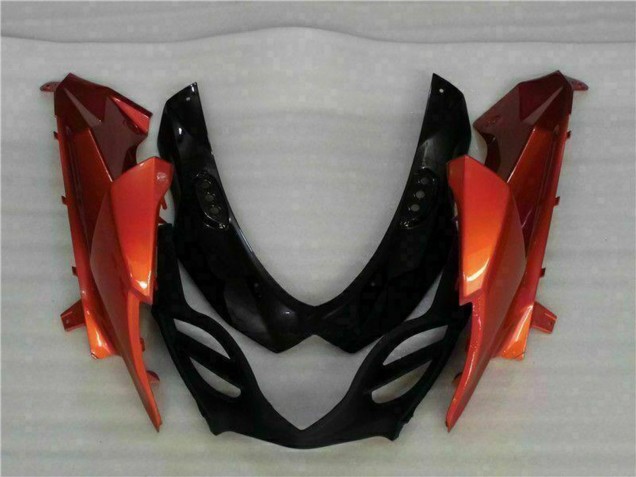 Carenagens Moto Suzuki GSXR 1000 2009-2016 - Laranja Preto Brilhante