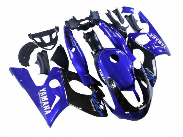 Carenagens Moto Yamaha YZF600R Thundercat 1996-2007 - Azul Preto Brilhante
