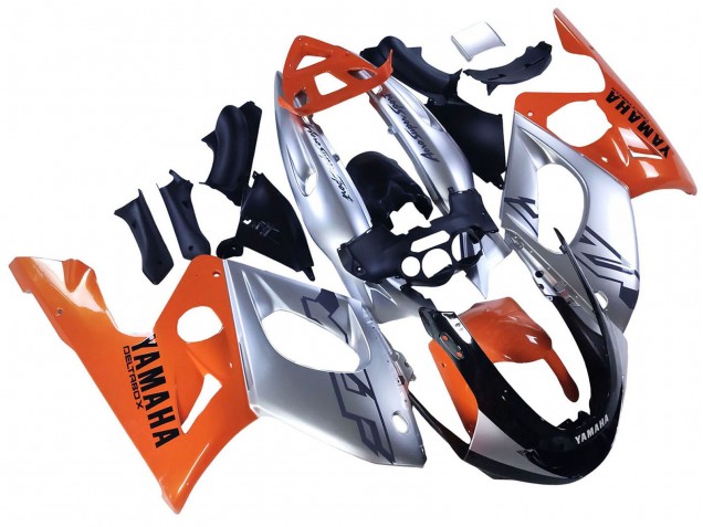 Carenagens Moto Yamaha YZF600R Thundercat 1996-2007 - Laranja Cinzento Preto Brilhante
