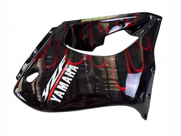 Carenagens Moto Yamaha YZF 1000R Thunderace 1997-2007 - Preto Vermelho Escuro Chama