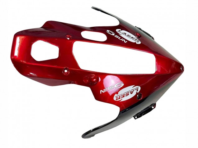 Carenagens Moto Yamaha YZF 1000R Thunderace 1997-2007 - Preto Vermelho Escuro Chama