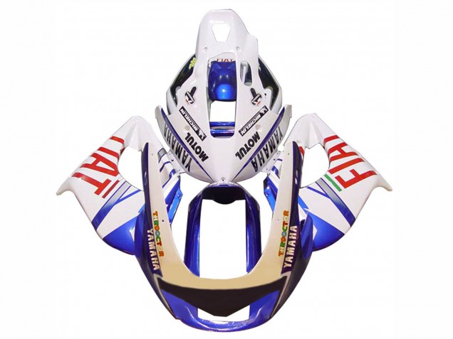 Carenagens Moto Yamaha YZF 1000R Thunderace 1997-2007 - Branco Azul Fiat Motul