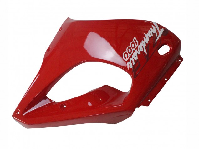 Carenagens Moto Yamaha YZF 1000R Thunderace 1997-2007 - Vermelho Preto Branco Thunderace