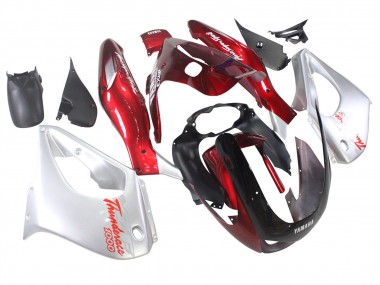 Carenagens Moto Yamaha YZF 1000R Thunderace 1997-2007 - Vermelho Prata Thunderace