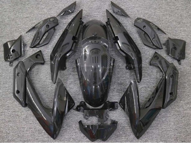 Carenagens Moto Yamaha XJ6 2009-2012 - Preto Fibra de Carbono