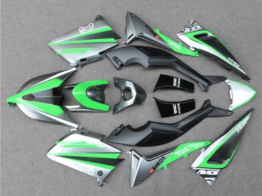 Carenagens Moto Yamaha TMAX530 2012-2014 - Cinzento Verde Preto ENEOS