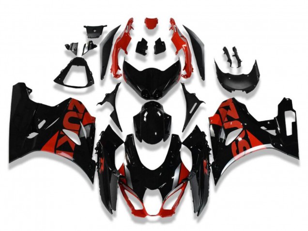 Carenagens Moto Suzuki GSXR 1000 2017-2024 - Preto Brilhante Vermelho