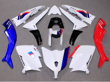 Carenagem Moto Yamaha TMAX530 2012-2014 - Branco Vermelho Azul